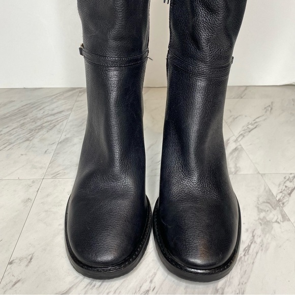 Sam Edelman Elsy Black Leather Heeled Tall Boot 11M - Picture 12 of 15
